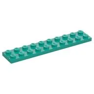 Plate 2 x 10, Dark Turquoise