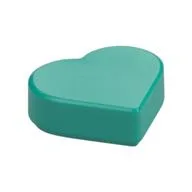 Tile 1 x 1 Heart, Dark Turquoise