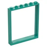 Door Frame 1 x 6 x 6, Dark Turquoise