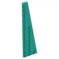 Wedge Plate 12 x 3 Right, Dark Turquoise