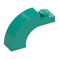 Brick Arch 1 x 3 x 1 2/3 Curved Top, Dark Turquoise
