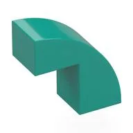 Brick Curved 1 x 2 x 1 2/3 with 1 Cutout, Dark Turquoise