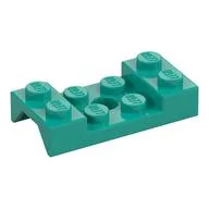 Wheel Arch, Mudguard 2 x 4 Studded with Hole, Dark Turquoise