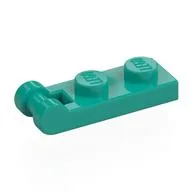 Plate Special 1 x 2 with Handle on End [Closed Ends], Dark Turquoise