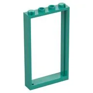 Door Frame 1 x 4 x 6 Type 2, Dark Turquoise