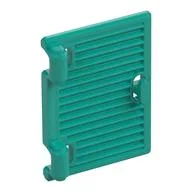 Window 1 x 2 x 3 Shutter with Hinges and Handle, Dark Turquoise