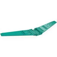 Wing Plate 42 x 12 with Pinholes, Dark Turquoise