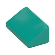 Brick Sloped 30° 1 x 2 x 2/3, Dark Turquoise