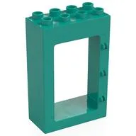 Duplo Door Frame 2 x 4 x 5, Dark Turquoise