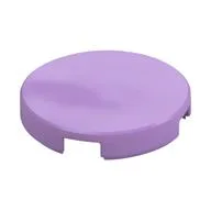 Tile Round 2 x 2 with Bottom Stud Holder, Medium Lavender