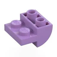 Brick Curved Inverted 2 x 2 with 1 x 2 Cutouts, Medium Lavender
