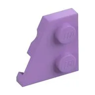 Wedge Plate 2 x 2 Left, Medium Lavender
