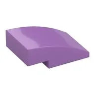 Brick Curved 3 x 2 No Studs, Medium Lavender