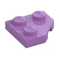 Wedge Plate 2 x 2 Cut Corner, Medium Lavender