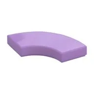 Tile 2 x 2 Curved, Macaroni, Medium Lavender