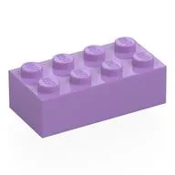 Brick 2 x 4, Medium Lavender
