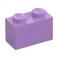 Brick 1 x 2, Medium Lavender