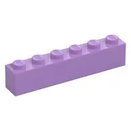 Brick 1 x 6, Medium Lavender
