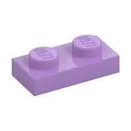 Plate 1 x 2, Medium Lavender