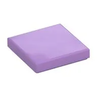 Tile 2 x 2 with Groove, Medium Lavender
