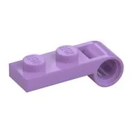 Plate Special 1 x 2 with Pin Hole On Side, Medium Lavender