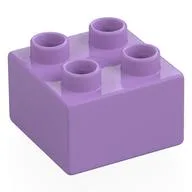 Duplo Brick 2 x 2, Medium Lavender