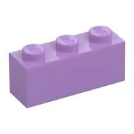 Brick 1 x 3, Medium Lavender
