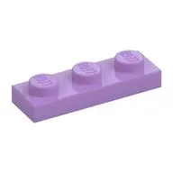 Plate 1 x 3, Medium Lavender