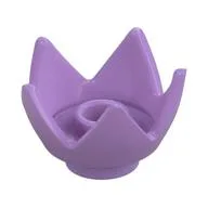 Crown / Flower / Egg Shell Half, Medium Lavender