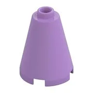 Cone 2 x 2 x 2, Open Stud, Medium Lavender