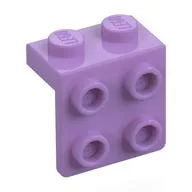 Bracket 1 x 2 - 2 x 2, Medium Lavender