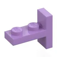 Bracket 1 x 2 with 1 x 2 Vertical Studs, Medium Lavender
