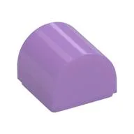 Brick Curved 1 x 1 x 2/3 Double Curved Top, No Studs, Medium Lavender