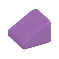Brick Sloped 30° 1 x 1 x 2/3 (Cheese Slope), Medium Lavender