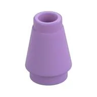 Cone 1 x 1 [Top Groove], Medium Lavender