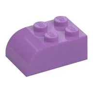 Brick Curved 2 x 3, Medium Lavender