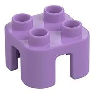 Duplo Chair with no Back / Stool, Medium Lavender