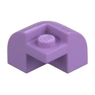 Brick Round, Curved 2 x 2 x 1 1/3, Corner, Medium Lavender