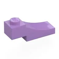 Brick Curved, 3 x 1 with 1/3 Inverted Cutout, Medium Lavender