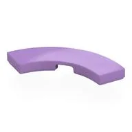Tile 3 x 3 Curved, Macaroni, Medium Lavender