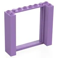 Door Frame Double 2 x 8 x 6, Medium Lavender