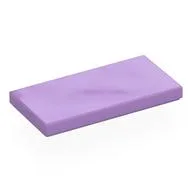 Tile 2 x 4 with Groove, Medium Lavender