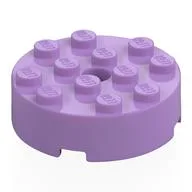 Brick Round 4 x 4 Centre Hole, Medium Lavender