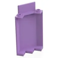 Panel 3 x 3 x 6 Corner Wall without Bottom Indentations, Medium Lavender