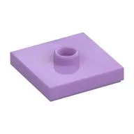 Plate Special 2 x 2 with Groove and Center Stud (Jumper), Medium Lavender