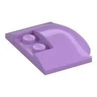 Brick Round 3 x 4 x 2/3 Triple Curved with 2 Sunk Studs, Medium Lavender