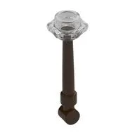 Equipment Wand with Trans-Clear Hollow Stud Pattern, Dark Brown