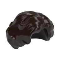 Hair Short Wavy with Side Part, Dark Brown