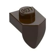 Plate Special 1 x 1 with Vertical Tooth, Dark Brown