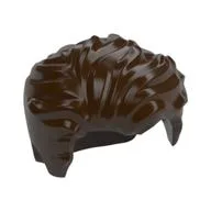 Hair Swept Left Tousled [Plain], Dark Brown